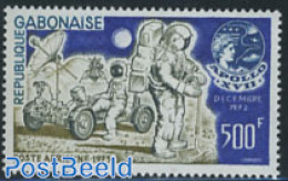 Gabon 1973 Apollo 17 1v, Mint NH, Transport - Automobiles - Space Exploration - Unused Stamps