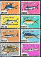 Grenada 1975 Big Game Fishing 8v, Mint NH, Nature - Fish - Fishing - Vissen