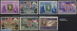 San Marino 1947 First American Stamps 7v, Mint NH, Nature - Birds - Stamps On Stamps - Unused Stamps