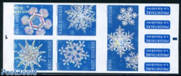 Sweden 2010 Christmas 5v S-a In Booklet, Snow Cristals, Mint NH, Religion - Christmas - Stamp Booklets - Nuovi
