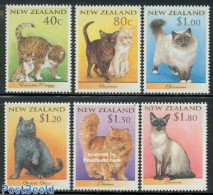 New Zealand 1998 Cats 6v, Mint NH, Nature - Cats - Ungebraucht