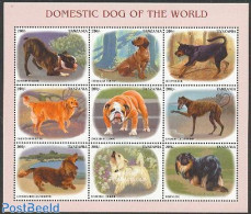 Tanzania 1999 Dogs 9v M/s, Mint NH, Nature - Dogs - Tansania (1964-...)