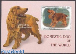 Tanzania 1999 English Cocker Spaniel S/s, Mint NH, Nature - Dogs - Tansania (1964-...)