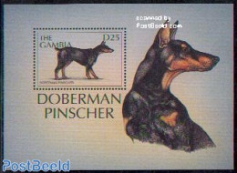 Gambia 1997 Doberman Pincher S/s, Mint NH, Nature - Dogs - Gambia (...-1964)