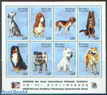 Gabon 1996 Dogs 8v M/s, Mint NH, Nature - Dogs - Unused Stamps