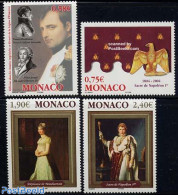 Monaco 2004 Napoleon Bonaparte 4v, Mint NH, History - History - Napoleon - Art - Paintings - Ongebruikt