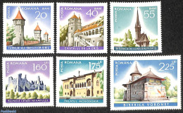 Romania 1967 Historic Buildings 6v, Mint NH, Religion - Churches, Temples, Mosques, Synagogues - Art - Castles & Forti.. - Neufs