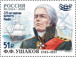 2024 3482 Russia Issue Of 2020 Overprinted "The 225th Anniversary Of The Capture Of The Corfu Fortress" MNH - Unused Stamps