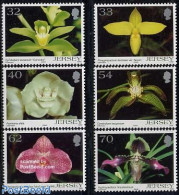 Jersey 2004 Orchids 6v, Mint NH, Nature - Flowers & Plants - Orchids - Jersey