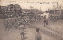 Liban - BEYROUTH - Le Port De Débarquement Des Premières Troupes Françaises (415e De Ligne) - Ed. L. Férid 37 - Lebanon