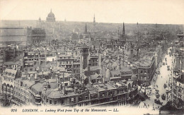 England - LONDON - Lookin West From Top Of The Monument - Publisher Levy LL. 276 - Other & Unclassified