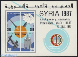 Syria 1987 Space Flight S/s, Mint NH, Transport - Space Exploration - Syrie