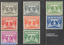 Netherlands 1926 Definitives With WM 8v, Mint NH, Nature - Birds - Nuovi