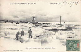 Saint Pierre & Miquelon - Le Phare De La Pointe Aux Canons, L'HIver - Ed. A.-M. Bréhier N. 44 - Saint-Pierre Und Miquelon