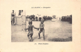 Maroc - Tirailleurs Sénégalais - Ébats D'enfants - Ed. Maillet 18 - Autres & Non Classés