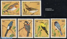 Cambodia 1996 Singing Birds 6v, Mint NH, Nature - Birds - Cambodia