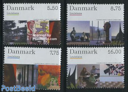 Denmark 2008 Louisiana Museum 4v, Mint NH, Art - Modern Art (1850-present) - Museums - Paintings - Sculpture - Ungebraucht