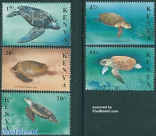 Kenia 2000 Turtles 5v, Mint NH, Nature - Reptiles - Turtles - Other & Unclassified