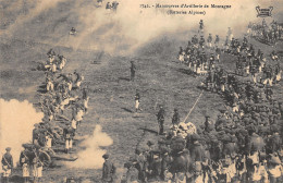 MI-MANŒUVRES D ARTILLERIE DE MONTAGNE-N 6009-B/0187 - Guerre 1914-18