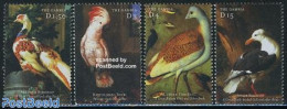 Gambia 2000 Birds On Paintings 4v, Mint NH, Nature - Birds - Parrots - Art - Paintings - Gambie (...-1964)