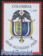 Colombia 2008 Aguadas 1v, Mint NH, History - Nature - Coat Of Arms - Birds - Colombie