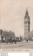 U1- LONDON - CLOCK TOWER - HOUSES OF PARLIAMENT   - ( 2 SCANS ) - Houses Of Parliament