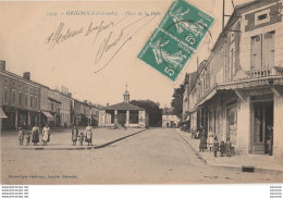 U4-33) GRIGNOLS (GIRONDE)  PLACE  DE LA HALLE - ( ANIMEE - HABITANTS ) - Other & Unclassified