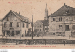 68) WILLER , PRES THANN (HAUTE ALSACE)  MAGASIN ALSACIEN (E. TSCHAEGLE , PROPRIETAIRE) ET L ECOLE  - HABITANTS -2 SCANS  - Autres & Non Classés