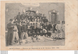  U8-82) MONTAUBAN - CASERNE GUIBERT- PELOTON DES DISPENSES 33e DIVISION   1903 - 1904 - ( 2 SCANS ) - Montauban