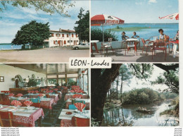  U10-40) LEON (LANDES) LAC DE LEON - HOTEL DU LAC - COURANT D ' HUCHET - ( 2 SCANS ) - Autres & Non Classés