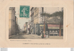 U15-92) CLAMART - RUE DE PARIS PRISE DE LA PLACE DE LA MAIRIE - ( ANIMEE - COMMERCES ) - Clamart