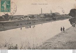 U15-71)  CHAGNY -  BASSIN DU CANAL - ( ANIMEE - PROMENEURS SUR LA BERGE ) - Chagny