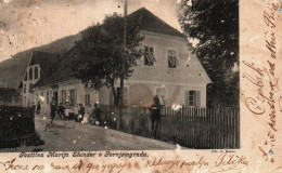 Gostilna Marija Slander V Gornjemgradu, 1908, Gornji Grad, Oberburg, Štajerska, Gornjigrad, Savinjska Dolina, J. Kotar - Slowenien
