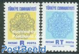 Türkiye 2001 On Service 2v  (R/RT), Mint NH - Andere & Zonder Classificatie