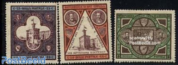 San Marino 1894 New Government Building 3v, Unused (hinged) - Unused Stamps