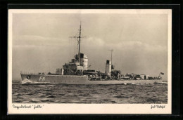 AK Torpedoboot Falke Auf Dem Meer  - Guerre