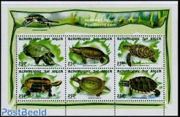 Niger 1998 Turtles 6v M/s, Mint NH, Nature - Animals (others & Mixed) - Reptiles - Turtles - Niger (1960-...)