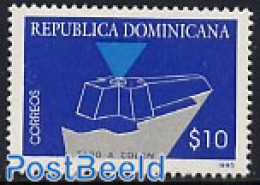 Dominican Republic 1995 Columbus Lighthouse 1v, Mint NH, Various - Lighthouses & Safety At Sea - Lighthouses