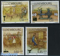 Luxemburg 2011 Handicraft Professions 4v, Mint NH, Art - Ceramics - Handicrafts - Printing - Unused Stamps