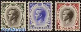 Monaco 1964 Definitives 3v, Mint NH - Unused Stamps