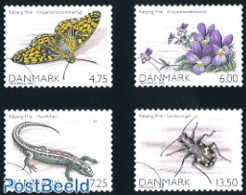 Denmark 2007 Danish Nature 4v, Mint NH, Nature - Animals (others & Mixed) - Butterflies - Flowers & Plants - Insects -.. - Neufs