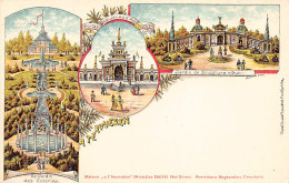 Belgique - Exposition De Bruxelles 1897 - Litho - A Tervueren - Jardin De Sculpture - Jardin Des Colonies - Ed. A L'Inno - Expositions Universelles