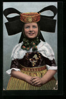 AK Mädchen In Tracht Aus Schaumburg-Lippe  - Costumes