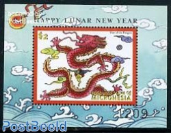 Micronesia 2000 Year Of The Dragon S/s, Mint NH, Various - New Year - Nieuwjaar