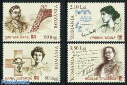 Romania 2007 Famous Persons 4v, Mint NH, Health - Health - Art - Authors - Neufs