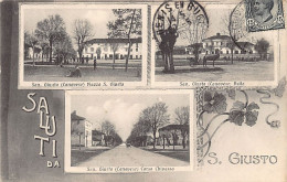 SAN GIUSTO CANAVESE (TO) Piazza S. Giusto - Asilo - Corso Chivasso - Autres & Non Classés