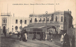Maroc - CASABLANCA - Banque D'État Du Maroc Et L'Alhambra - Ed. K.F.  - Casablanca