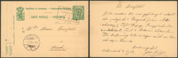 Gd Du Luxembourg - EP Au Type 5C Vert Obl Ambulant "Larochette-Crochten" (1909) > Mersch - Entiers Postaux