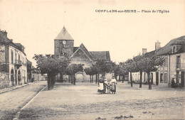 51-CONFLANS SUR SEINE-PLACE DE L EGLISE-N 6009-F/0289 - Autres & Non Classés