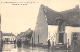 51-CONFLANS SUR SEINE-CRUE DE LA SEINE 1910-N 6009-F/0287 - Autres & Non Classés